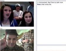 Tangkapan layar pertemuan chatroulette — Chatroulette Belgia di Camyster