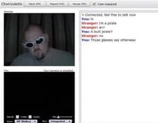 Tangkapan layar pertemuan chatroulette — Chatroulette Kanada di Camyster