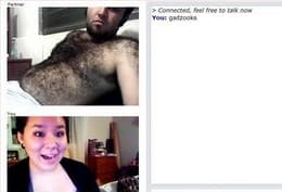 Tangkapan layar pertemuan chatroulette — Chatroulette Latin di Camyster