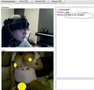 Tangkapan layar pertemuan chatroulette — Chatroulette senior di Camyster
