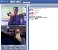 Tangkapan layar pertemuan chatroulette — Chatroulette Amerika di Camyster
