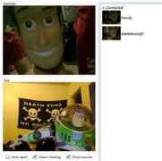 Tangkapan layar pertemuan chatroulette — Chatroulette Inggris di Camyster