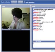 Tangkapan layar pertemuan chatroulette — Chatroulette Maroko di Camyster