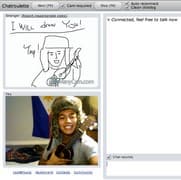 Tangkapan layar pertemuan chatroulette — Chatroulette klasik di Camyster