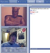 Tangkapan layar pertemuan chatroulette — Chatroulette cewek di Camyster