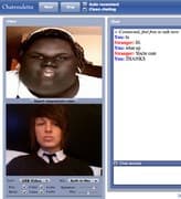 Tangkapan layar pertemuan chatroulette — Chatroulette alternatif di Camyster