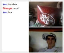 Tangkapan layar pertemuan chatroulette — Chatroulette Kanada di Camyster