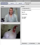 Tangkapan layar pertemuan chatroulette — Chatroulette Latin di Camyster