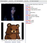 Tangkapan layar pertemuan chatroulette — Chatroulette Arab di Camyster