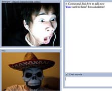 Tangkapan layar pertemuan chatroulette — Chatroulette Maroko di Camyster