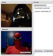 Tangkapan layar pertemuan chatroulette — Chatroulette Portugal di Camyster
