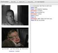 Tangkapan layar pertemuan chatroulette — Chatroulette Spanyol di Camyster