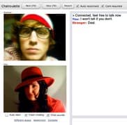 Tangkapan layar pertemuan chatroulette — Chatroulette Belgia di Camyster