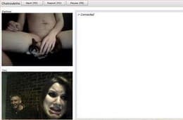 Tangkapan layar pertemuan chatroulette — Chatroulette cewek di Camyster
